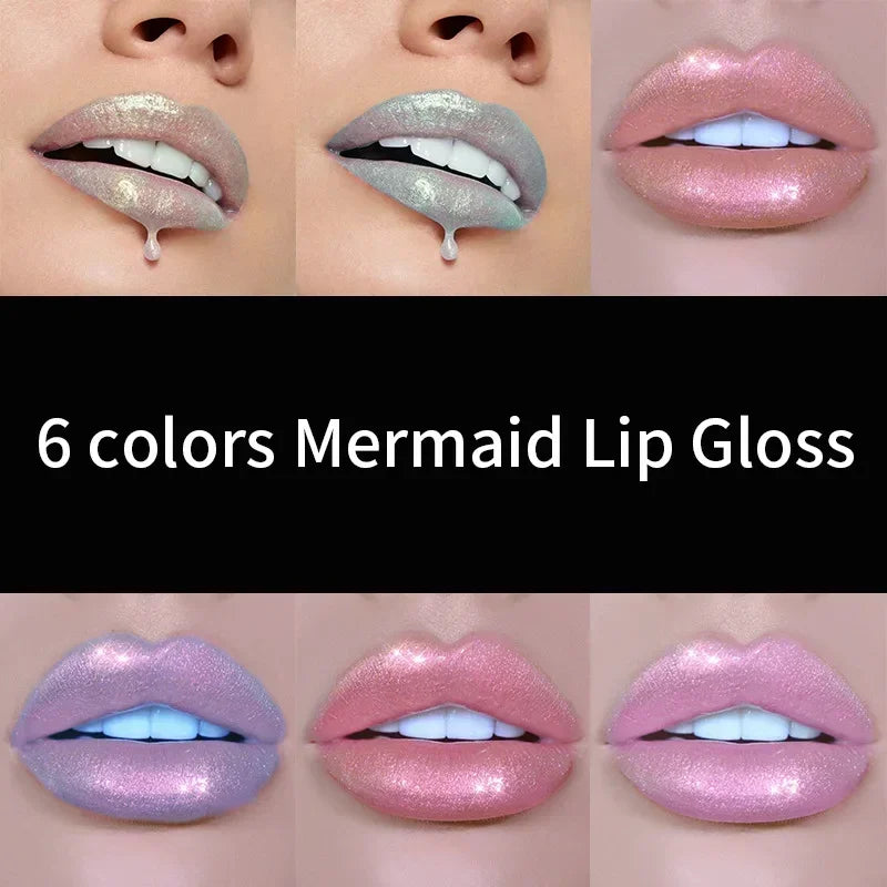 Gloss Holographique Sirène — Brillant Métallique Longue Tenue, 6 Teintes