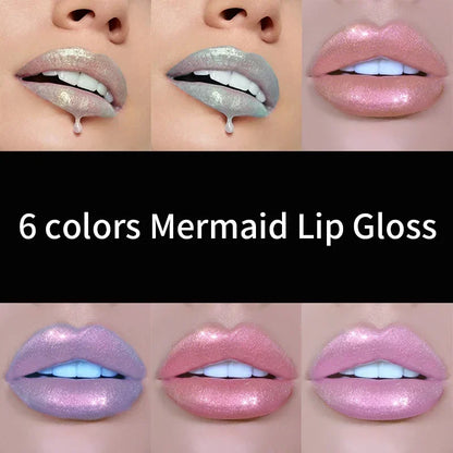 Gloss Holographique Sirène — Brillant Métallique Longue Tenue, 6 Teintes