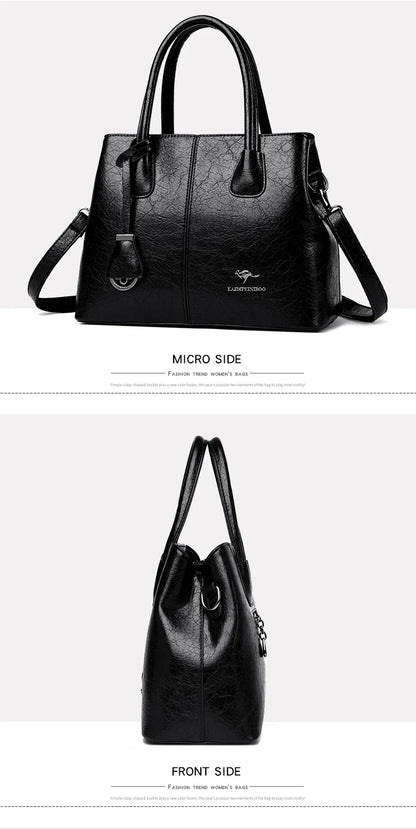 Sac à Main Femme Cuir PU Bordeaux - Grand Tote Bag Épaule Carré avec Bandoulière Crossbody