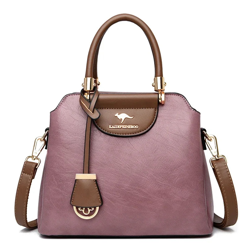 Sac Tote Femme Cuir Luxe Petit - Crossbody Designer Simple Élégant 2026