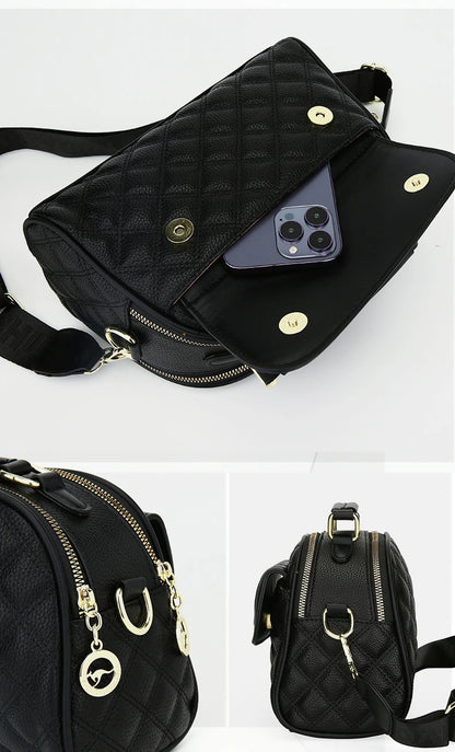 Sac à Main Femme Cuir - Sac Bandoulière Crossbody Designer Luxe Messenger