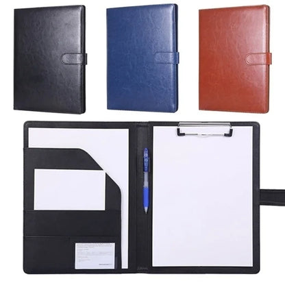 Porte-Documents Conférence A4 Cuir Multifonction - Classeur Affaires Contrats Organisateur Professionnel