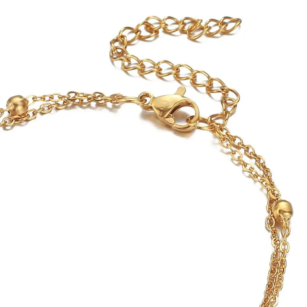 Chaîne de Cheville Bohème Perles Étoiles Pompons – Bracelet Pied Vintage Femme