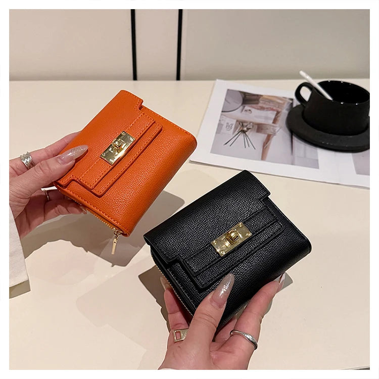 Portefeuille Femme Rétro Grande Capacité - Tri-Fold Multi-Cartes Multi-Fonctions