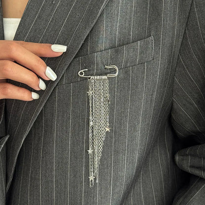 Broche Chaîne Pompons Irréguliers - Accessoire Multifonction Pantalon