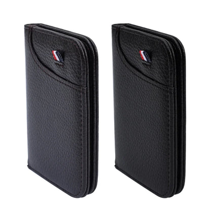 Portefeuille Homme Ultra-Mince Cuir PU - Mini Porte-Cartes Court Portable