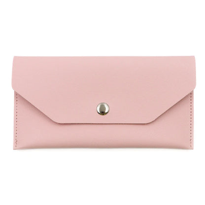 Portefeuille Femme Enveloppe Cuir PU - Porte-Cartes Classique Élégant avec Fermoir