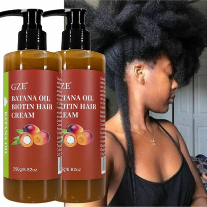 Duo Crème Capillaire Batana Oil & Biotine - Anti-Casse Réparation Intense