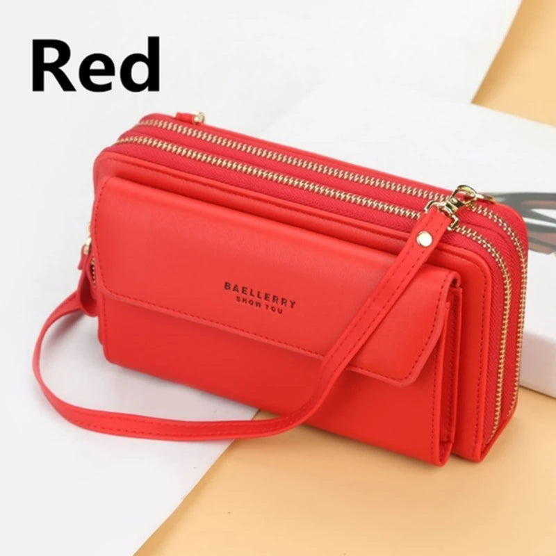 Portefeuille Long Femme Designer Multi-Compartiments - Clutch Grande Capacité