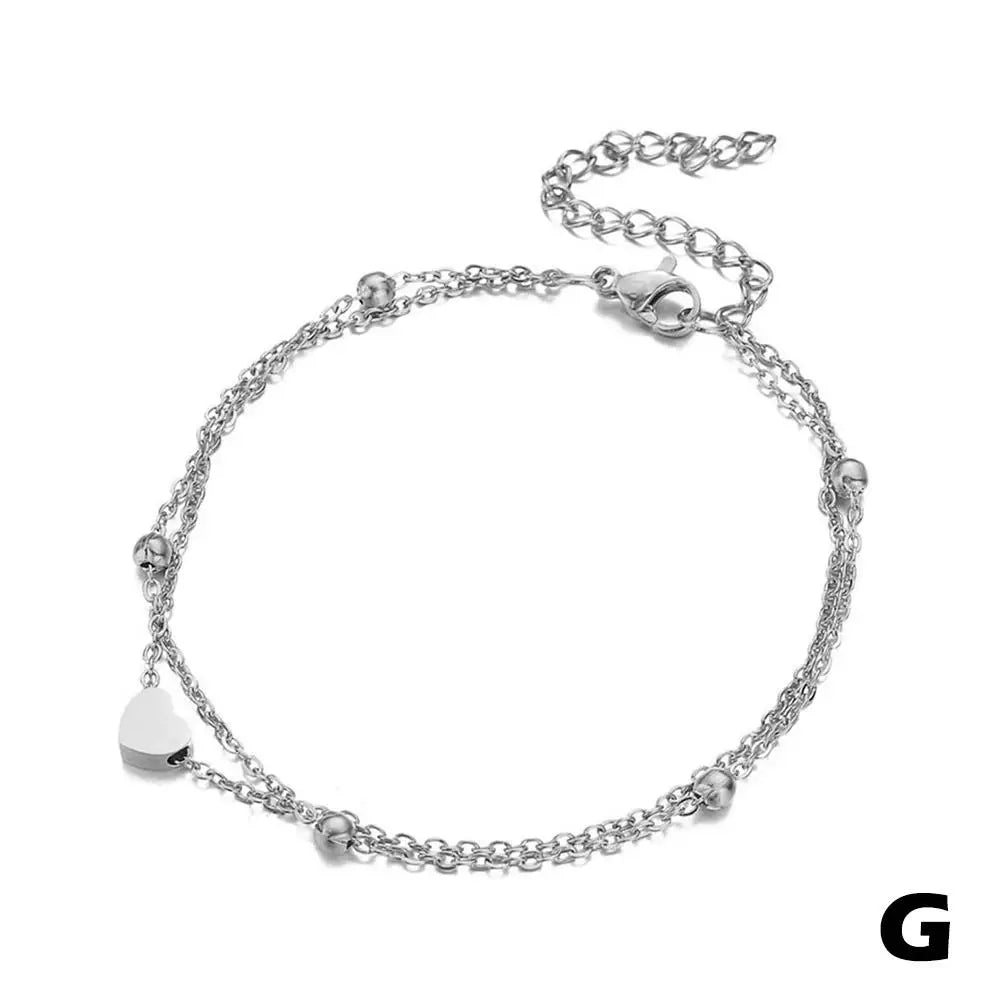 Chaîne de Cheville Bohème Perles Étoiles Pompons – Bracelet Pied Vintage Femme