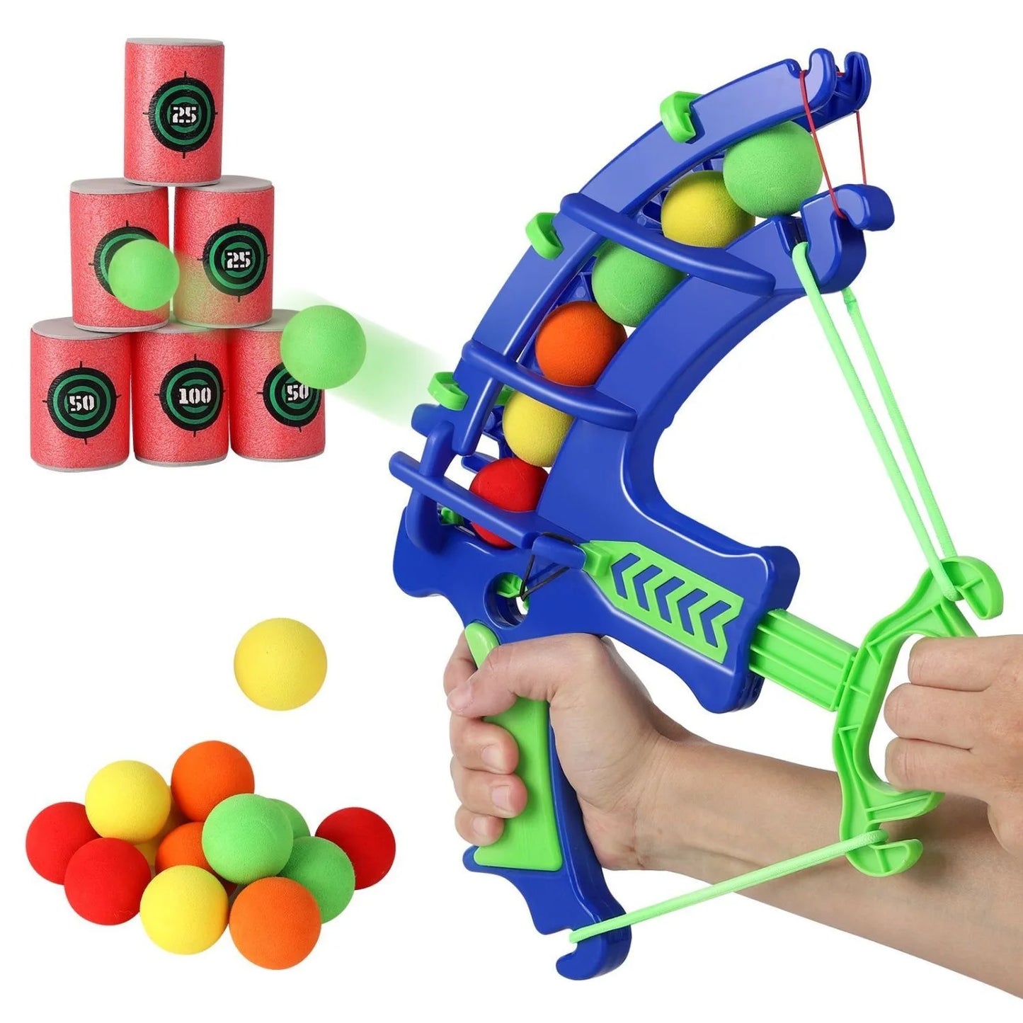 Jeu de Cible Montessori avec Balles Adhésives - Jeu Éducatif Extérieur