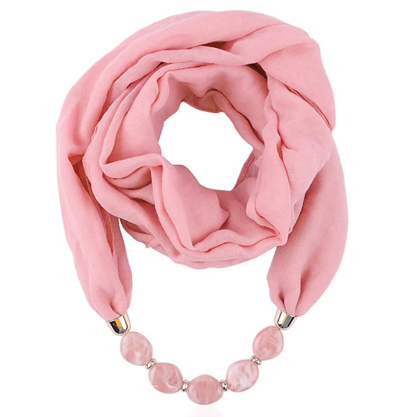 Foulard Collier Ethnique Coton Lin - Accessoire Mode Pendentif Doux