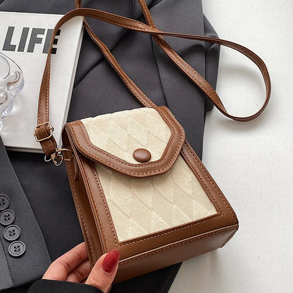 Sac Bandoulière Femme Téléphone - Mini Pochette Cuir PU Crossbody