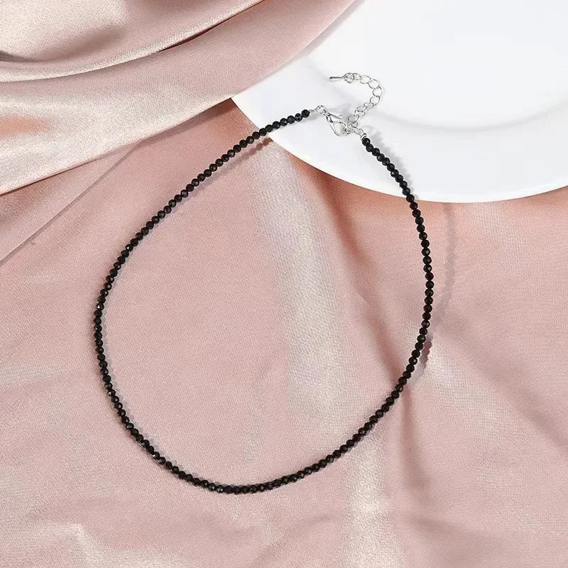 Collier Choker Perles Verre Bohème – Chaîne Courte Sweet Femme