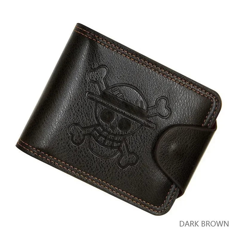 Portefeuille Homme Bifold Cuir PU Slim - Porte-Cartes Court Business Compact