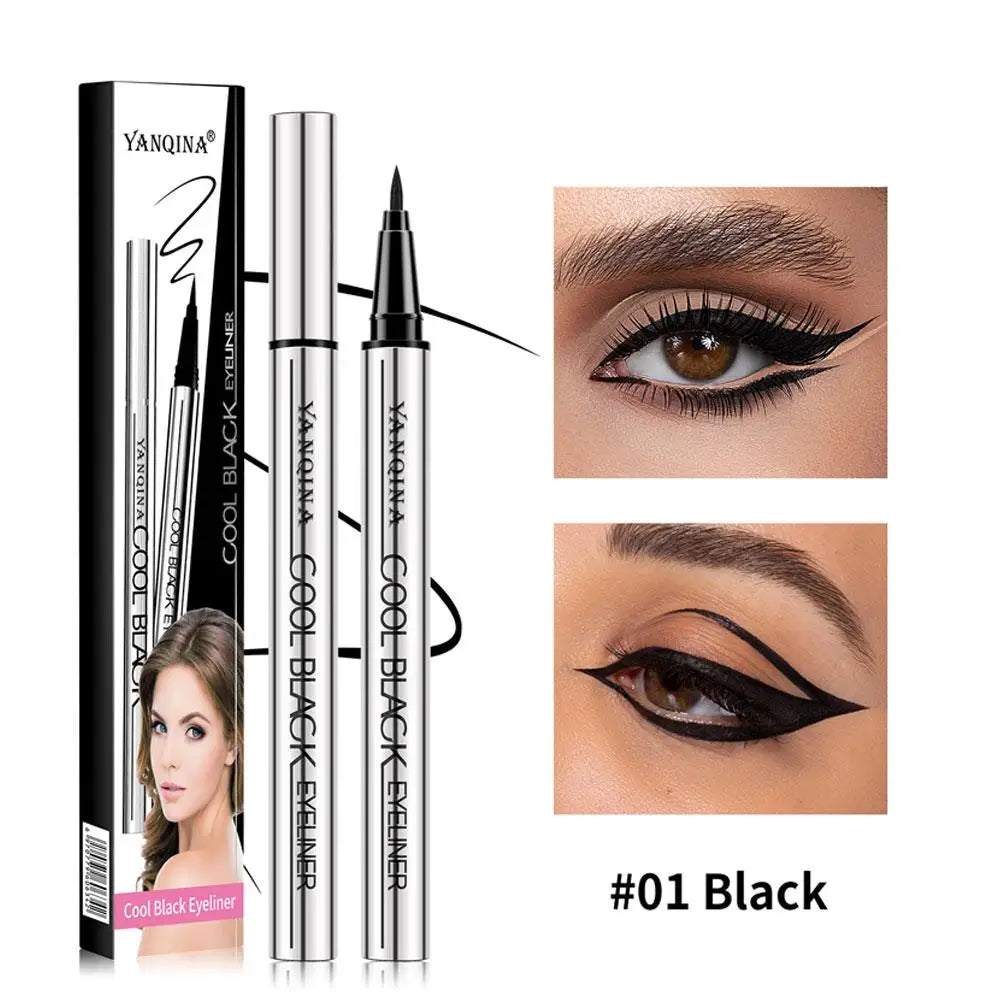 Eyeliner Liquide YANQINA – Waterproof 24H, Séchage Rapide & Anti-Bavures