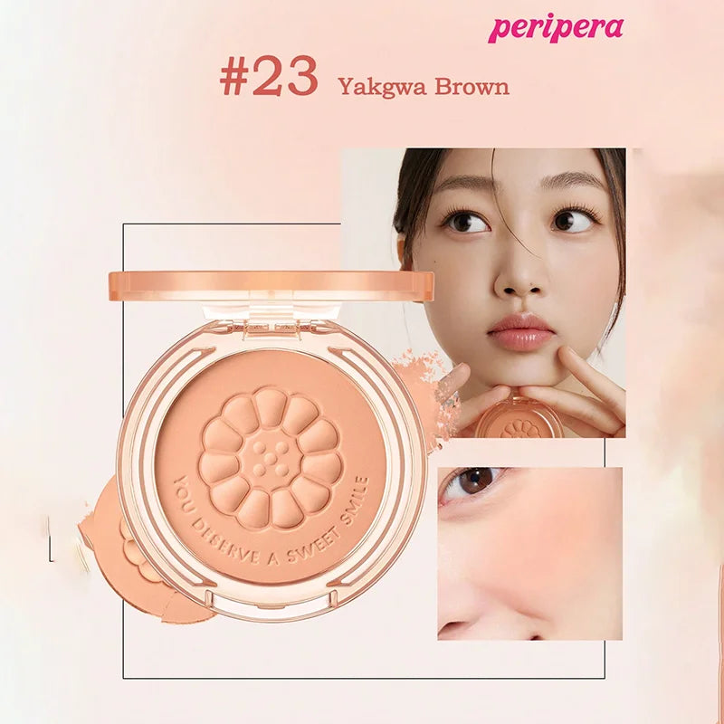 Blush K-Beauty Calm Pink - Poudre Mate Fine Joues Longue Tenue Non-Cakey Maquillage Nude Coréen