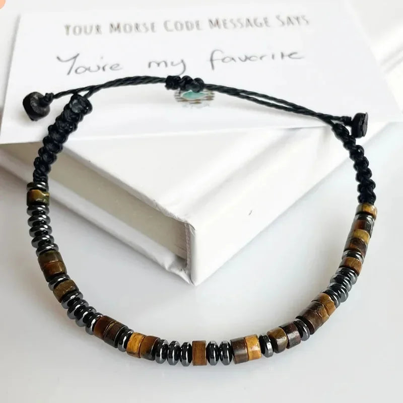Bracelet Hématite Zigzag Magnétique – Énergie & Équilibre Unisexe