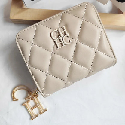 Portefeuille Femme Cuir PU Artisanat Exquis - Compact Multi-Cartes Chic Durable