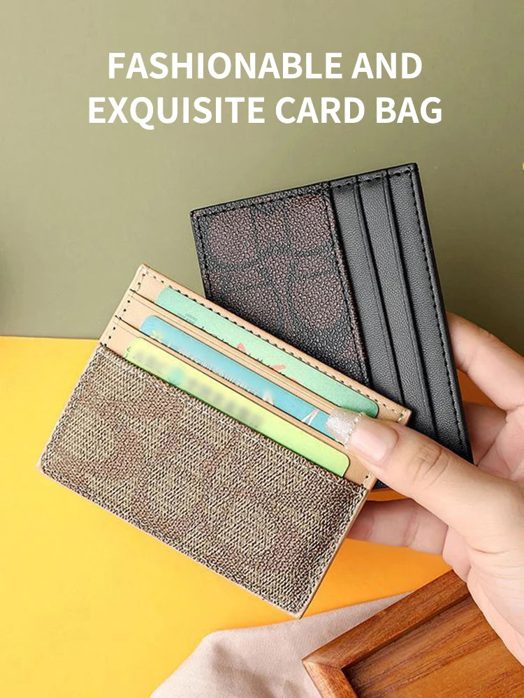 Portefeuille Femme Luxe Design Multi-Fonction - Porte-Cartes Cuir PU Court