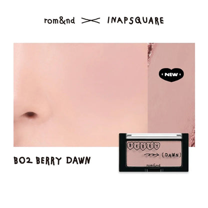 Blush rom&nd Better Than Cheek Peach Chip - Poudre Fine Modulable Sans Retombées Effet Naturel K-Beauty