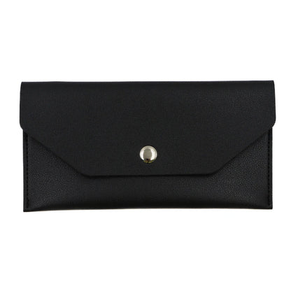 Portefeuille Femme Enveloppe Cuir PU - Porte-Cartes Classique Élégant avec Fermoir