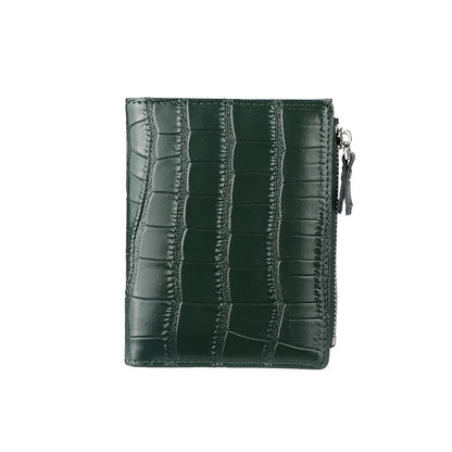 Portefeuille Femme Cuir Véritable Anti-RFID - Porte-Monnaie Compact avec Protection Carte Bancaire