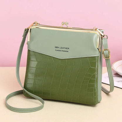 Sac à Bandoulière Femme Cuir PU - Pochette Porte-Cartes Crossbody Voyage