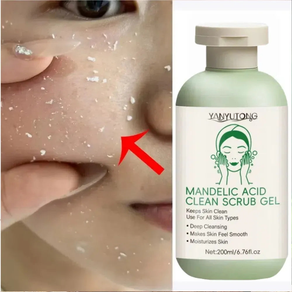 Gel Exfoliant Visage Aloe Vera - Nettoyage Profond Pores Hydratant Éclaircissant Réparateur