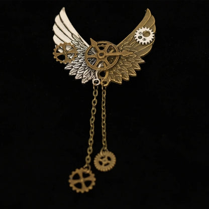 Broche Steampunk Engrenages Mécaniques – Pin's Revers Vintage Unisexe