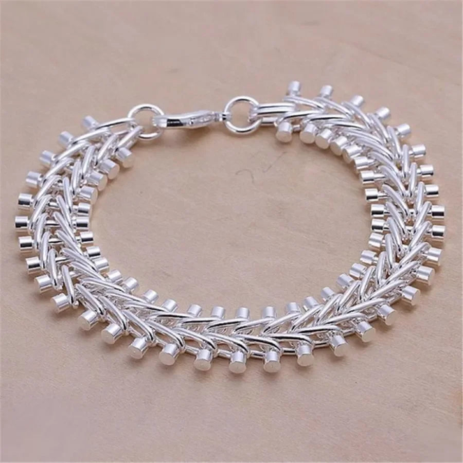 Bracelet Chaîne Argent Sterling 925 — Élégant et Minimaliste, 20 Coloris