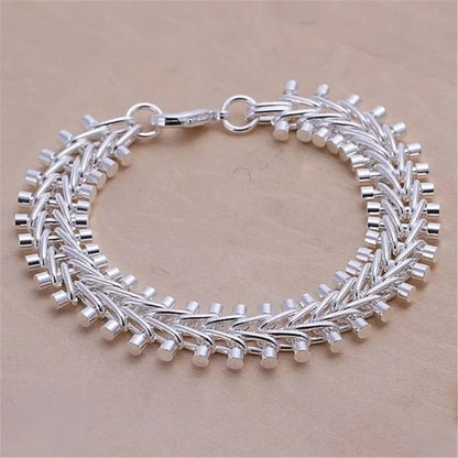 Bracelet Chaîne Argent Sterling 925 — Élégant et Minimaliste, 20 Coloris