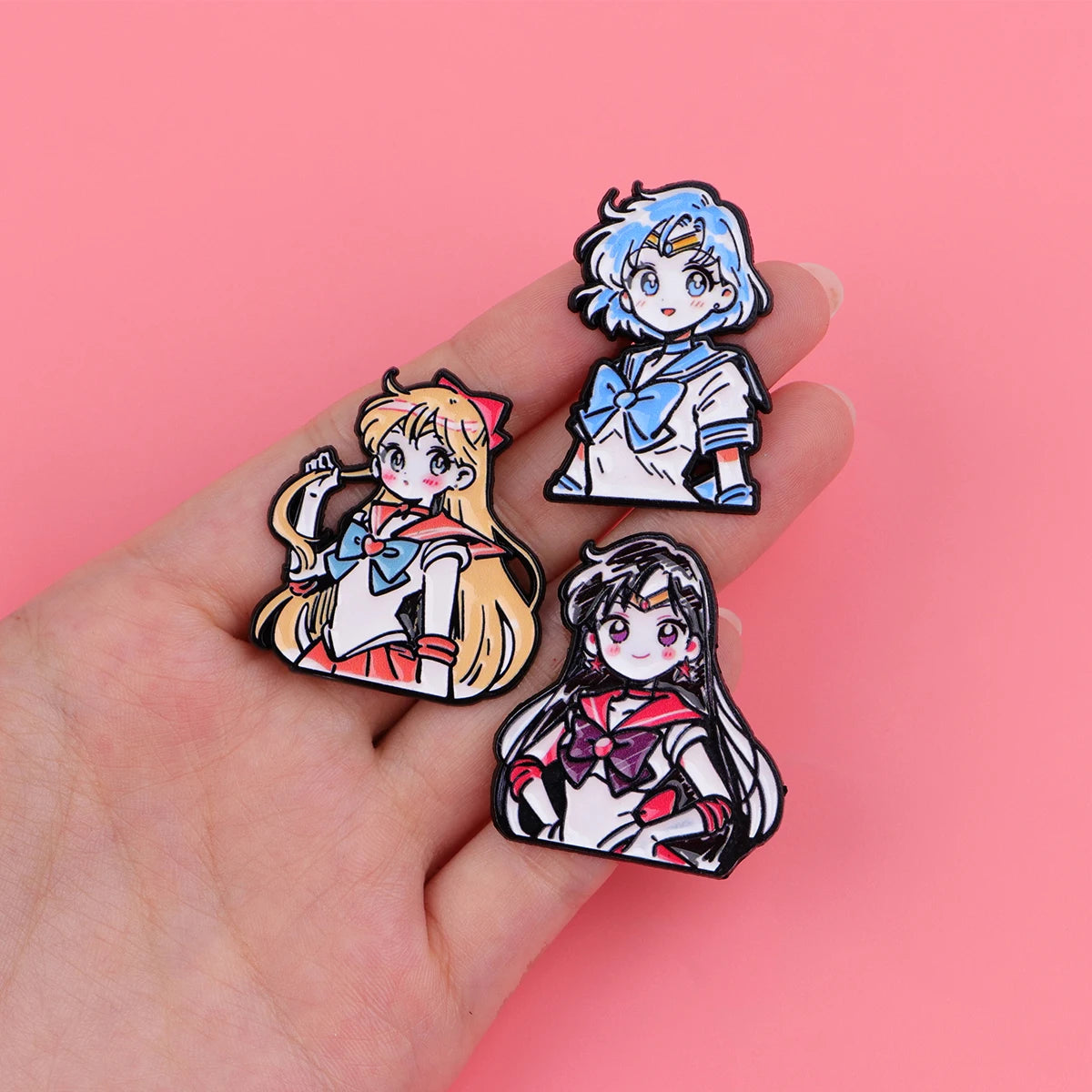 Pin's Émaillé Cartoon Anime Kawaii – Broche Badge Métal Femme Fille