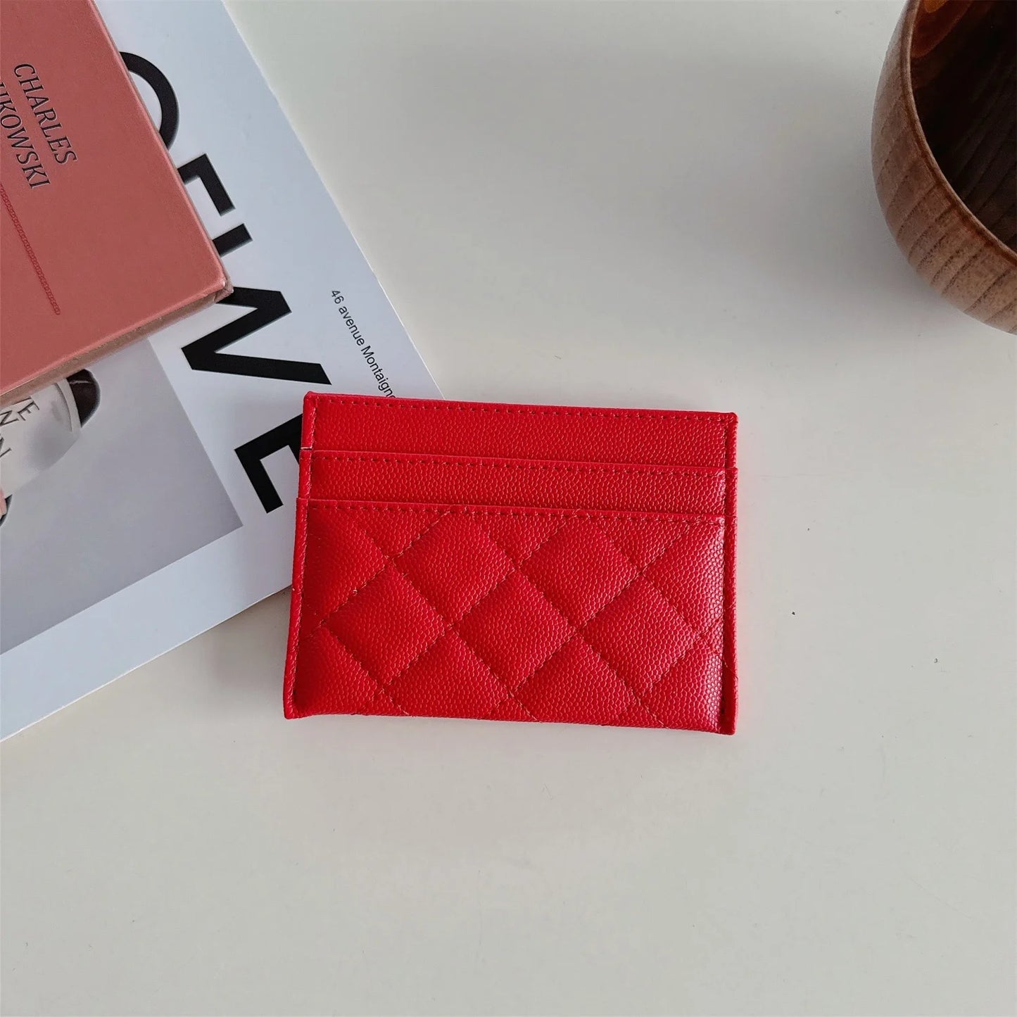 Portefeuille Femme Design Luxe Cuir PU - Porte-Cartes Multifonction Court