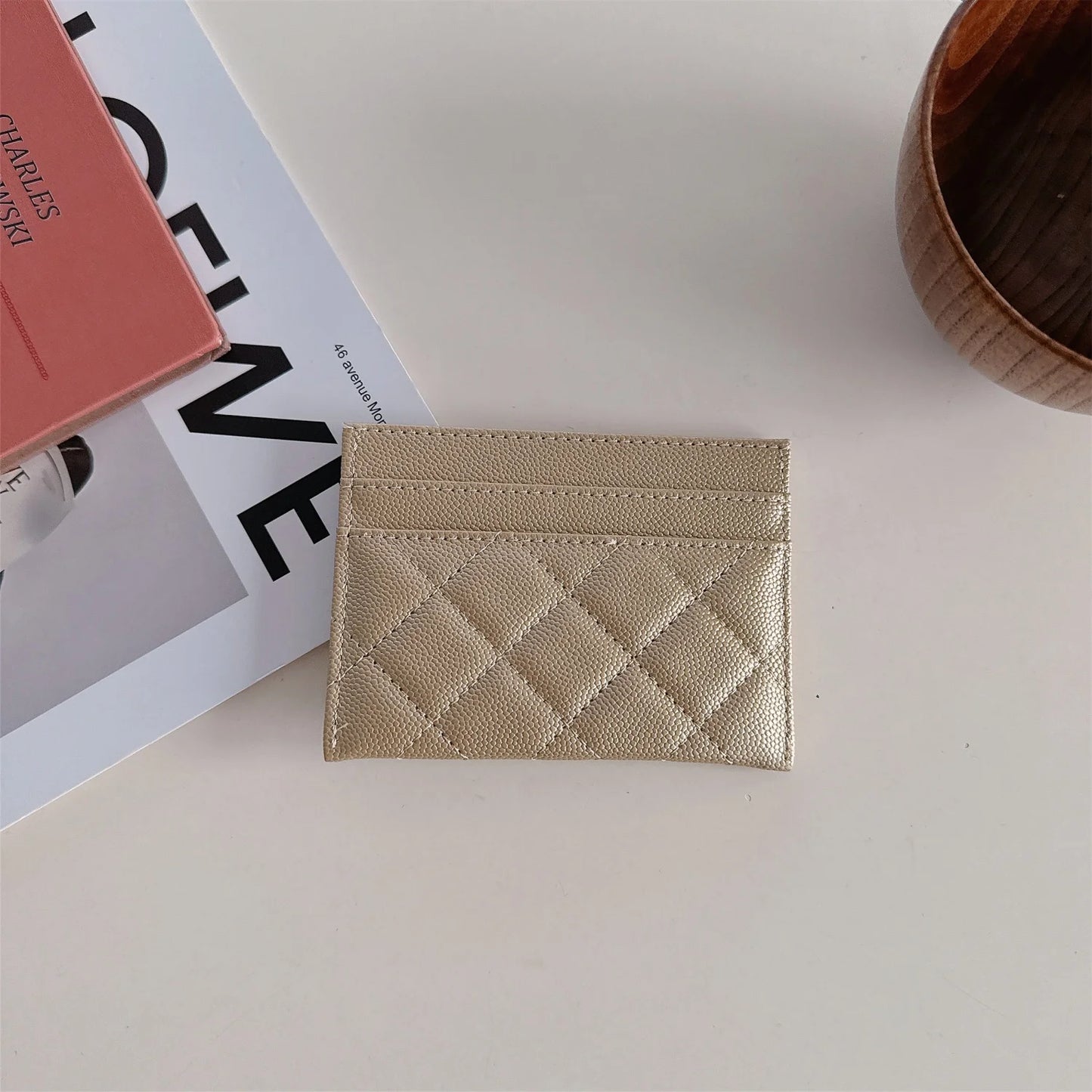 Portefeuille Femme Design Luxe Cuir PU - Porte-Cartes Multifonction Court