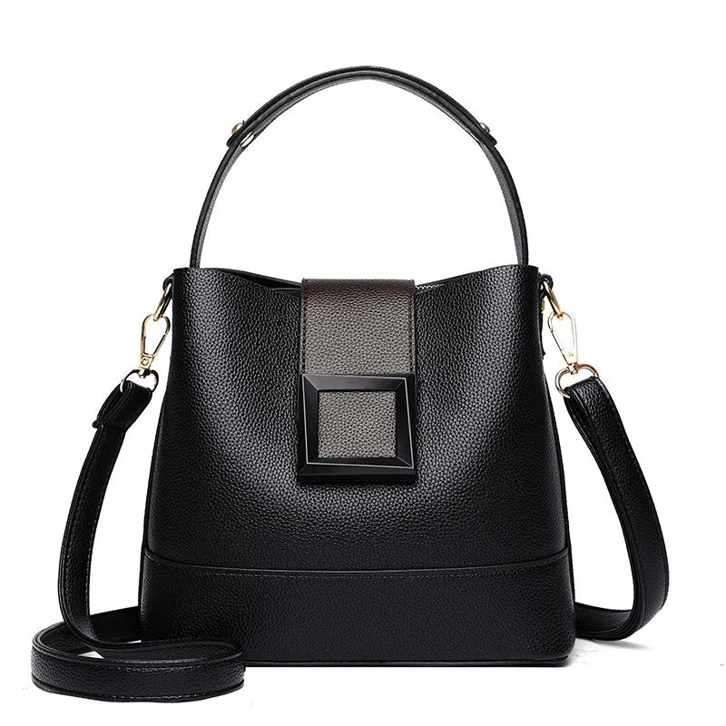 Sac Bucket Femme Cuir Souple Élégant - Crossbody Bandoulière Ajustable 2026