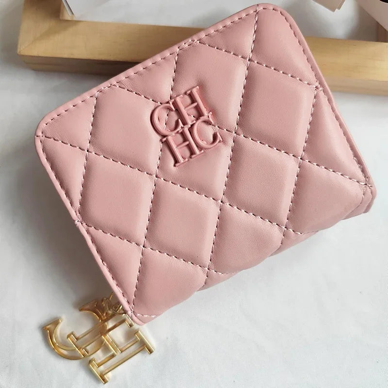 Portefeuille Femme Cuir PU Artisanat Exquis - Compact Multi-Cartes Chic Durable