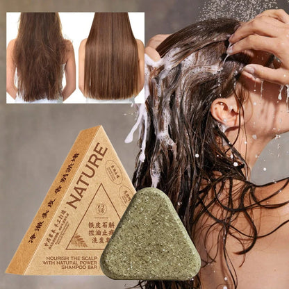 Savon Shampooing Herbes Naturelles 120g - Anti-Chute Volume Contrôle Sébum