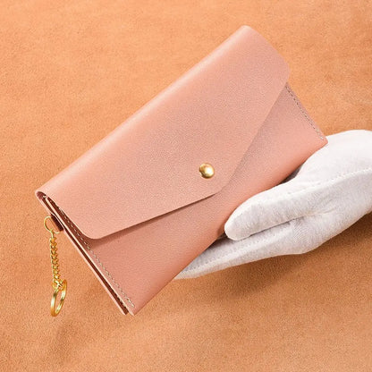 Portefeuille Femme Enveloppe Rétro Cuir PU - Clutch Porte-Cartes Téléphone Monnaie
