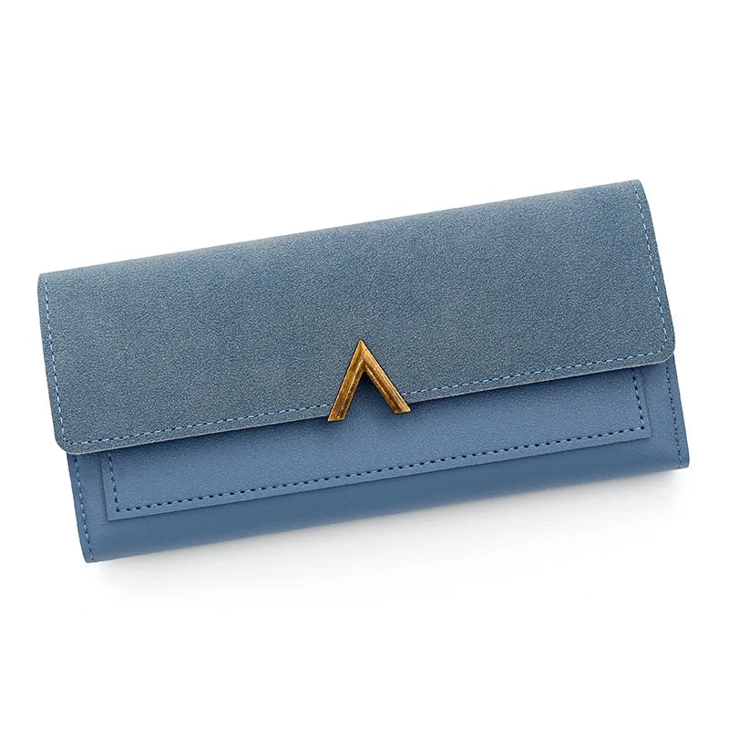 Portefeuille Femme Long Cuir PU Perles - Porte-Monnaie Carte Clutch Mini Fermoir Rouge