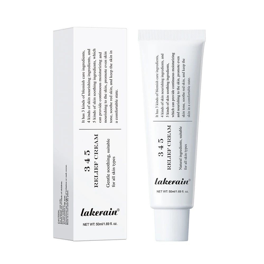 Crème Apaisante Relief 345 - Hydratante Anti-Imperfections Nourrissante Soin Peau Sensible Beauté