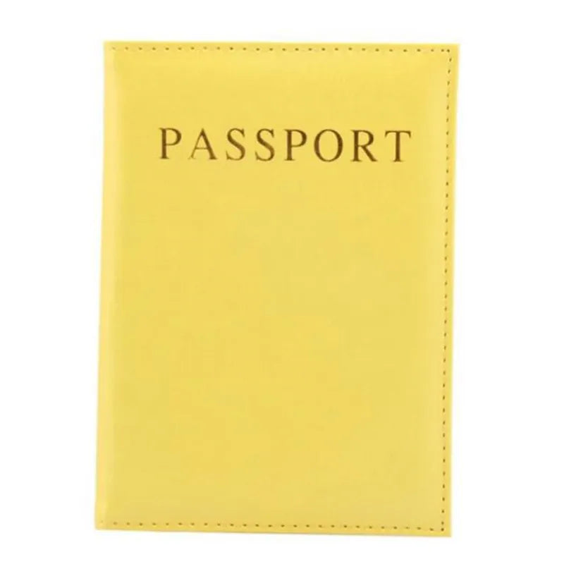 Étui Passeport Femme Cuir PU - Porte-Passeport Voyage Mignon Rose