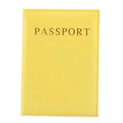 Étui Passeport Femme Cuir PU - Porte-Passeport Voyage Mignon Rose