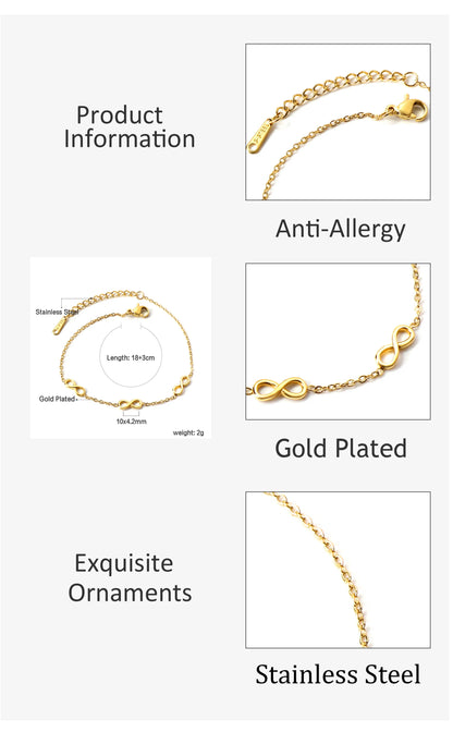Bracelet Acier Inoxydable Plaqué Or – Pendentifs Tendance Haut de Gamme