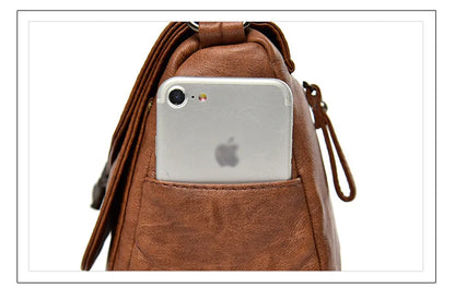 Sac à Bandoulière Femme Vintage Cuir Souple - Petit Sac Crossbody Designer Luxe