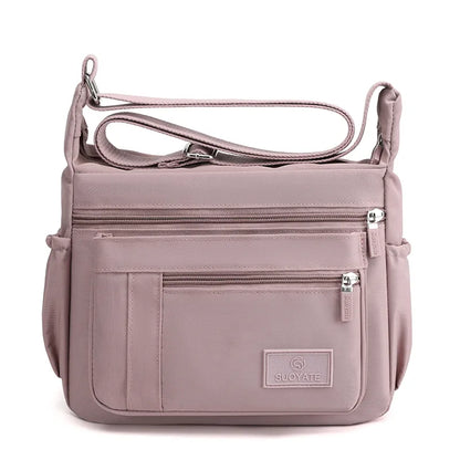 Sac Bandoulière Femme Nylon Multi-Poches Imperméable - Messenger Grande Capacité