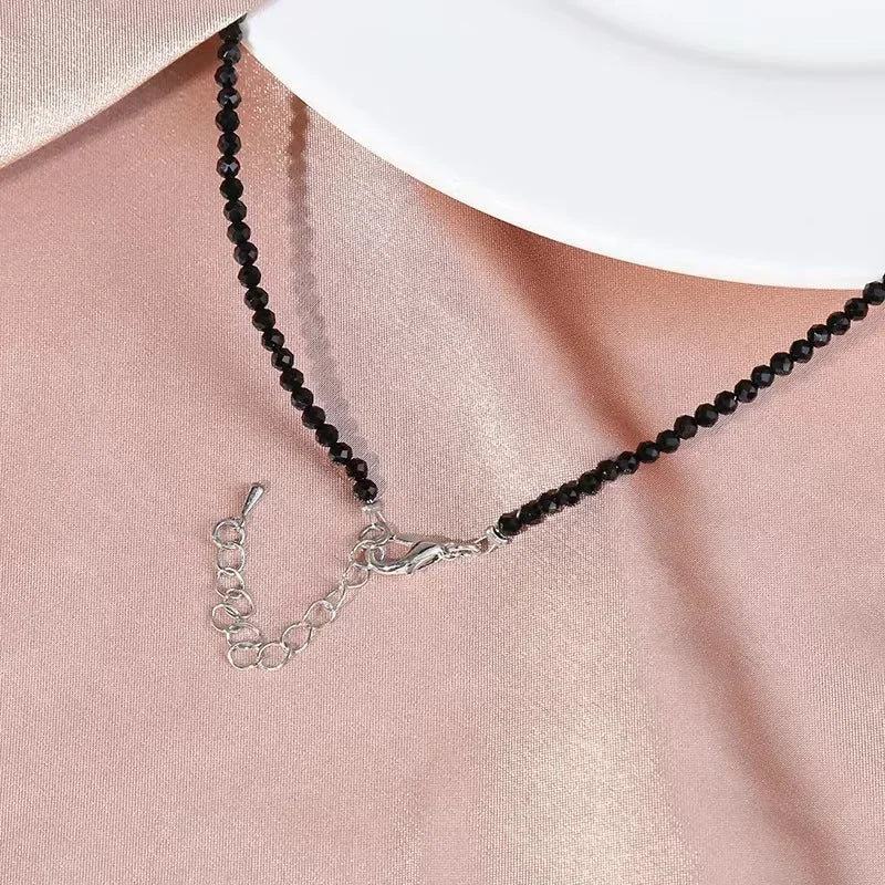 Collier Choker Perles Verre Bohème – Chaîne Courte Sweet Femme