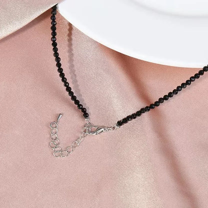 Collier Choker Perles Verre Bohème – Chaîne Courte Sweet Femme