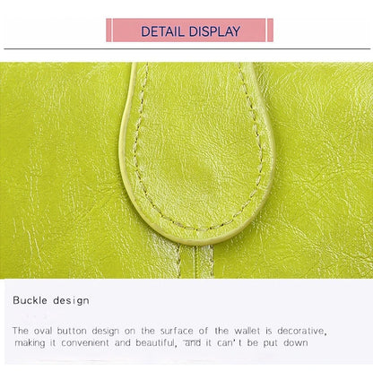 Portefeuille Femme Cuir Bifold Court Rose - Wallet Porte-Cartes Zipper Coin Pouch