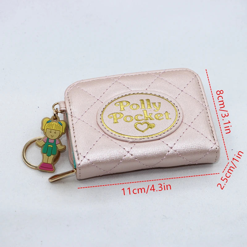 Portefeuille Femme Étudiant Cartoon Fermeture Éclair - Porte-Monnaie Multi-Cartes Poupée Mignon